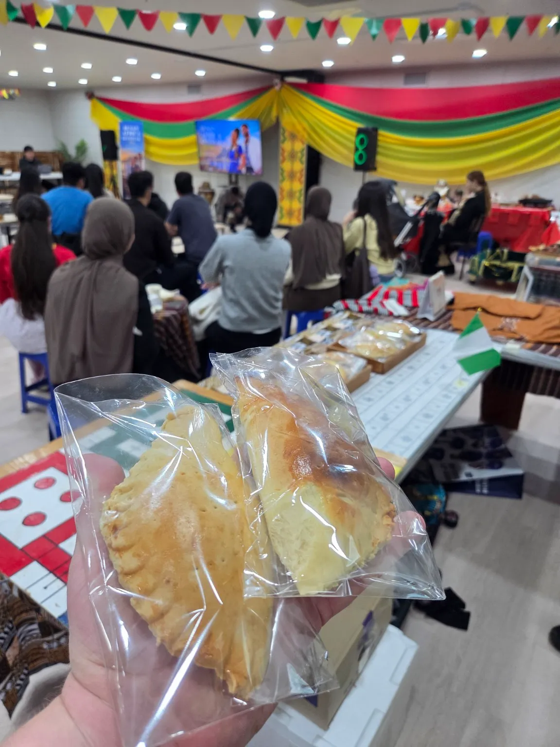 Baked goods and other foods were among the offerings available at the Busan Africa Festival, where visitors explored cultural displays and shared experiences.
