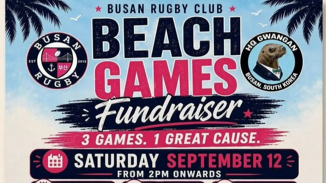 Busan Rugby Club Beach Games Fundraiser
