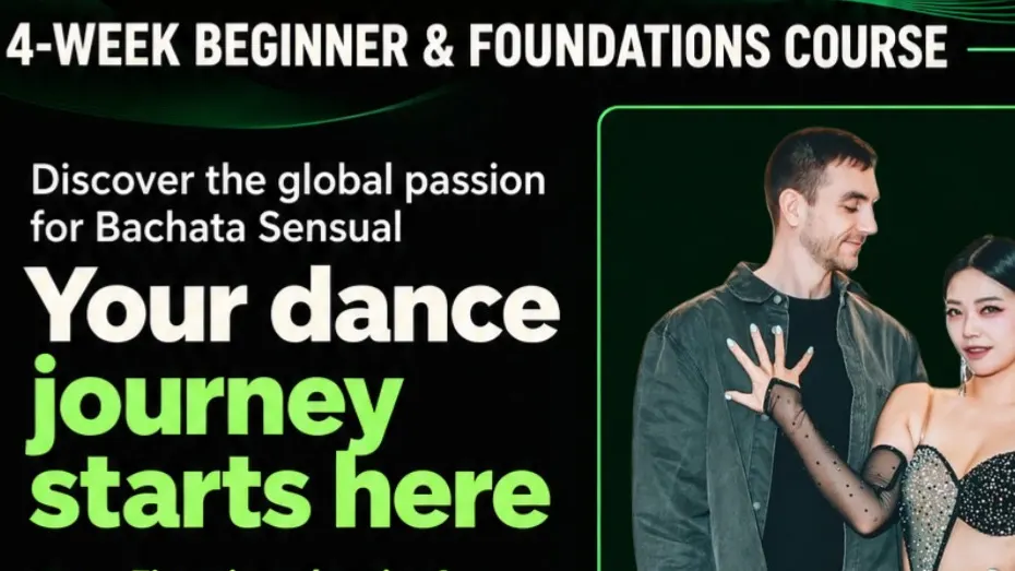 BACHATA SENSUAL - 4 WEEK BEGINNER & FOUNDATIONS COURSE