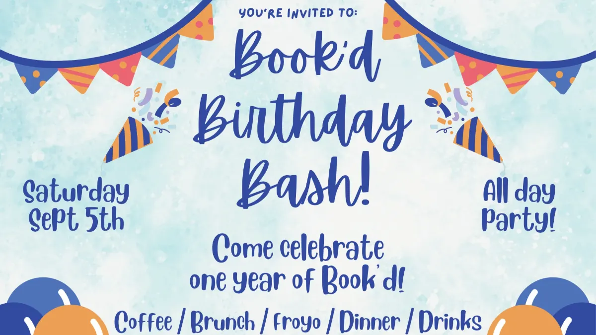 Book'd Birthday Bash! 