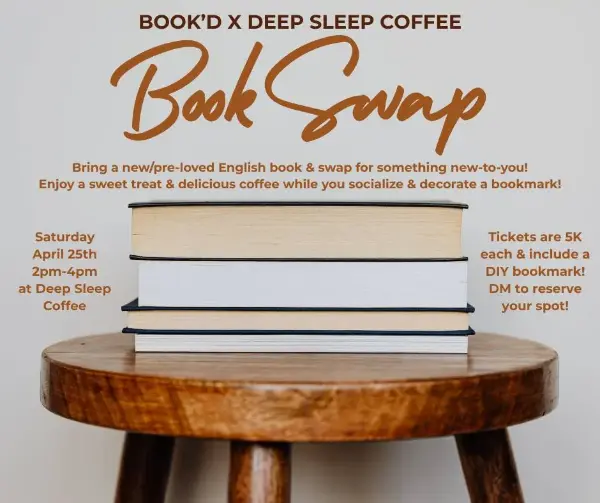 Book'D X Deep Sleep Coffee Book Swap