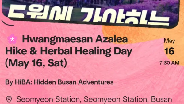 Hwangmaesan Azalea Hike & Herbal Healing Day