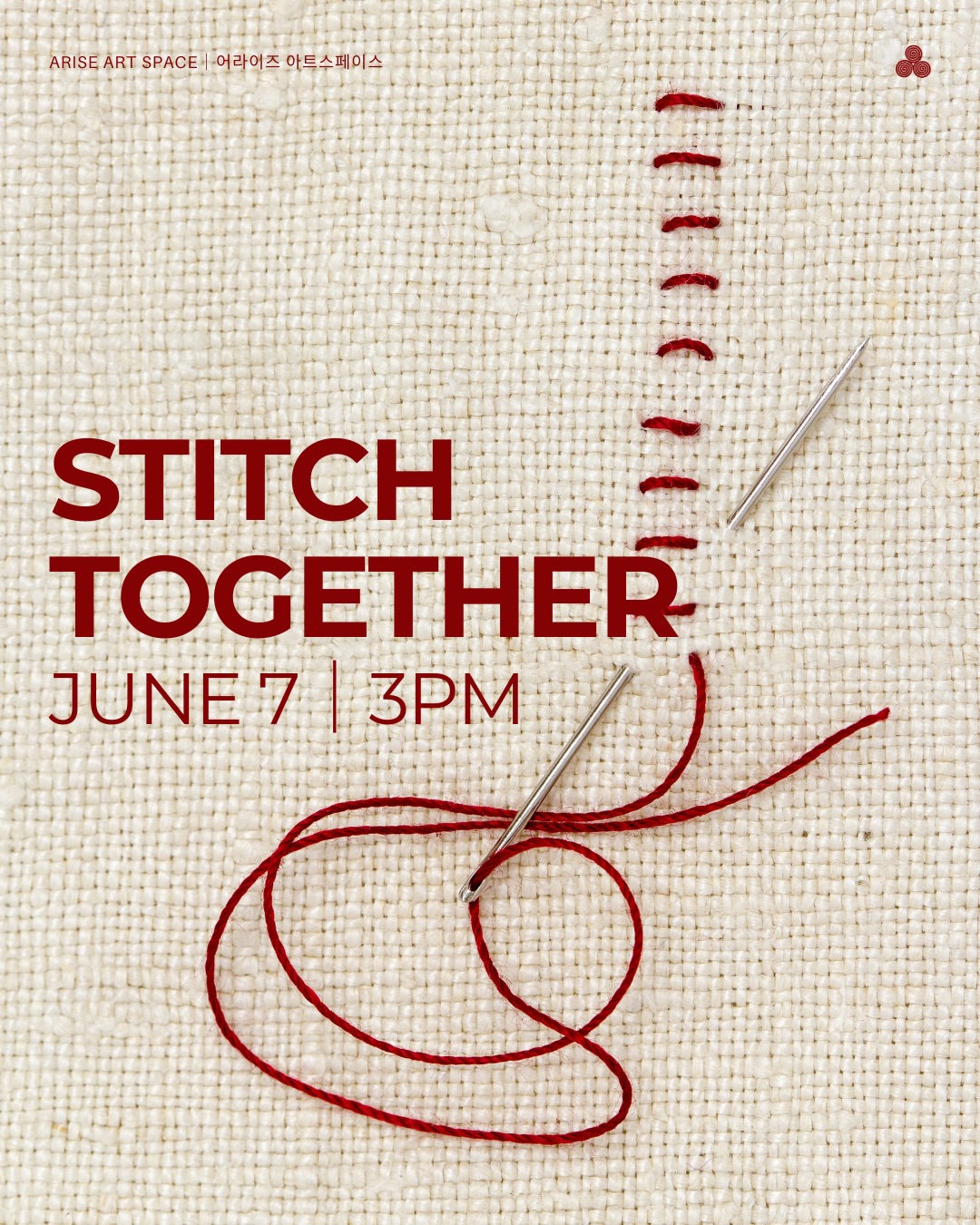 Stitch Together, full event poster