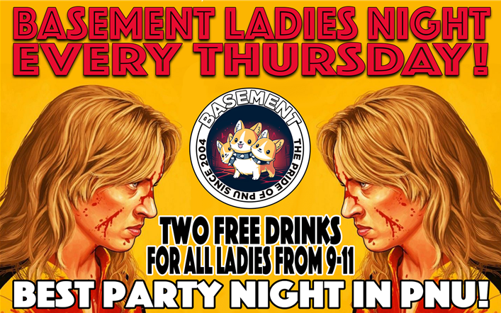 Basement Ladies Night, full event poster