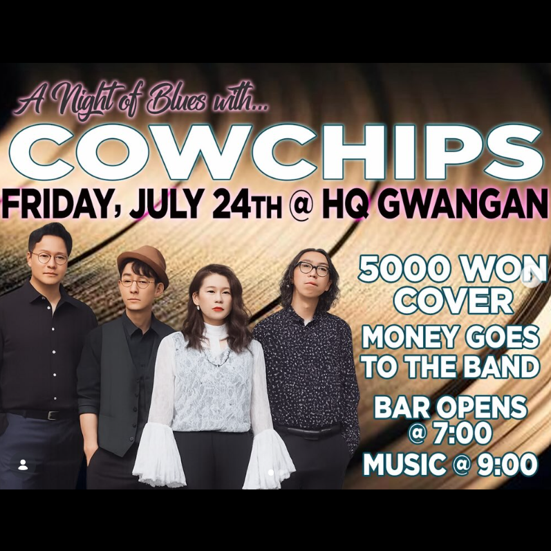 A Night of Blues with Cowchips — full event poster