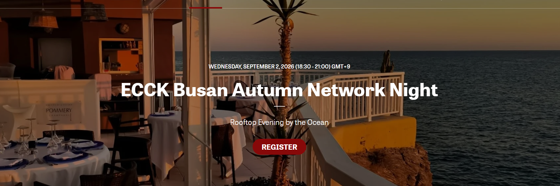 ECCK Busan Autumn Network Night, full event poster