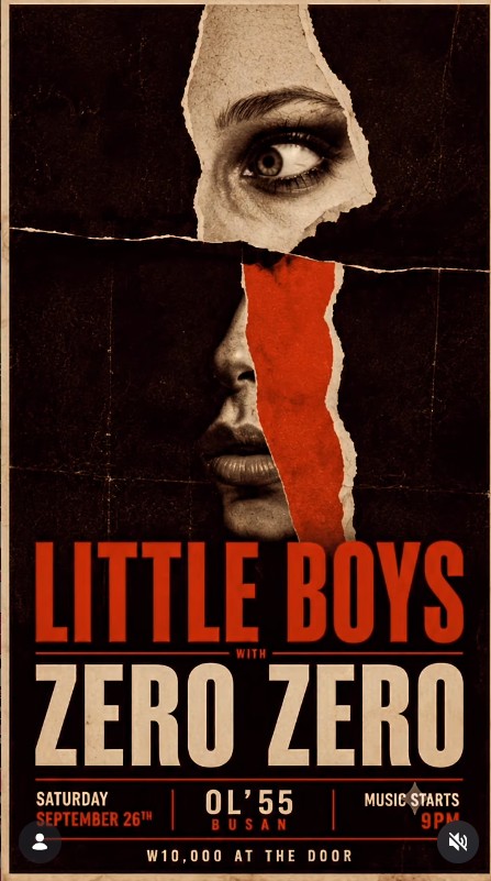 Little Boys South Korea Tour: Little Boys / Zero Zero at OL'55, full event poster