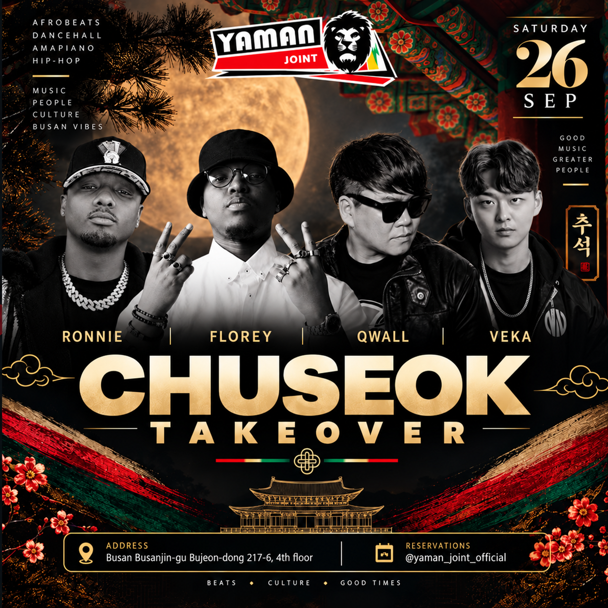Chuseok Takeover at Yaman Joint, full event poster
