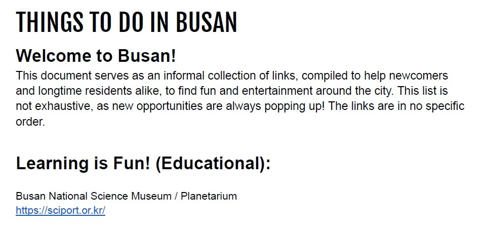 Busan Discovery Guide